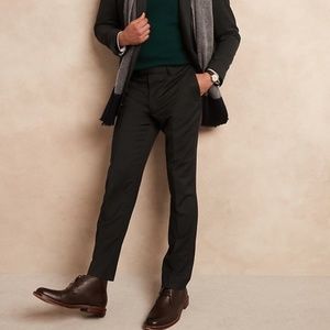 EUC Banana Republic Solid Italian Gray Trousers 33